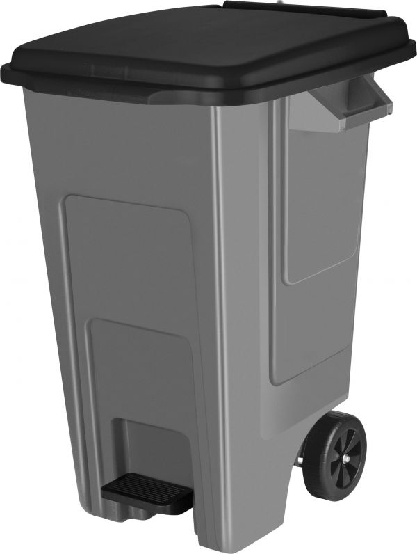 Freestyle waste bin with lid on wheels 130L SC7003